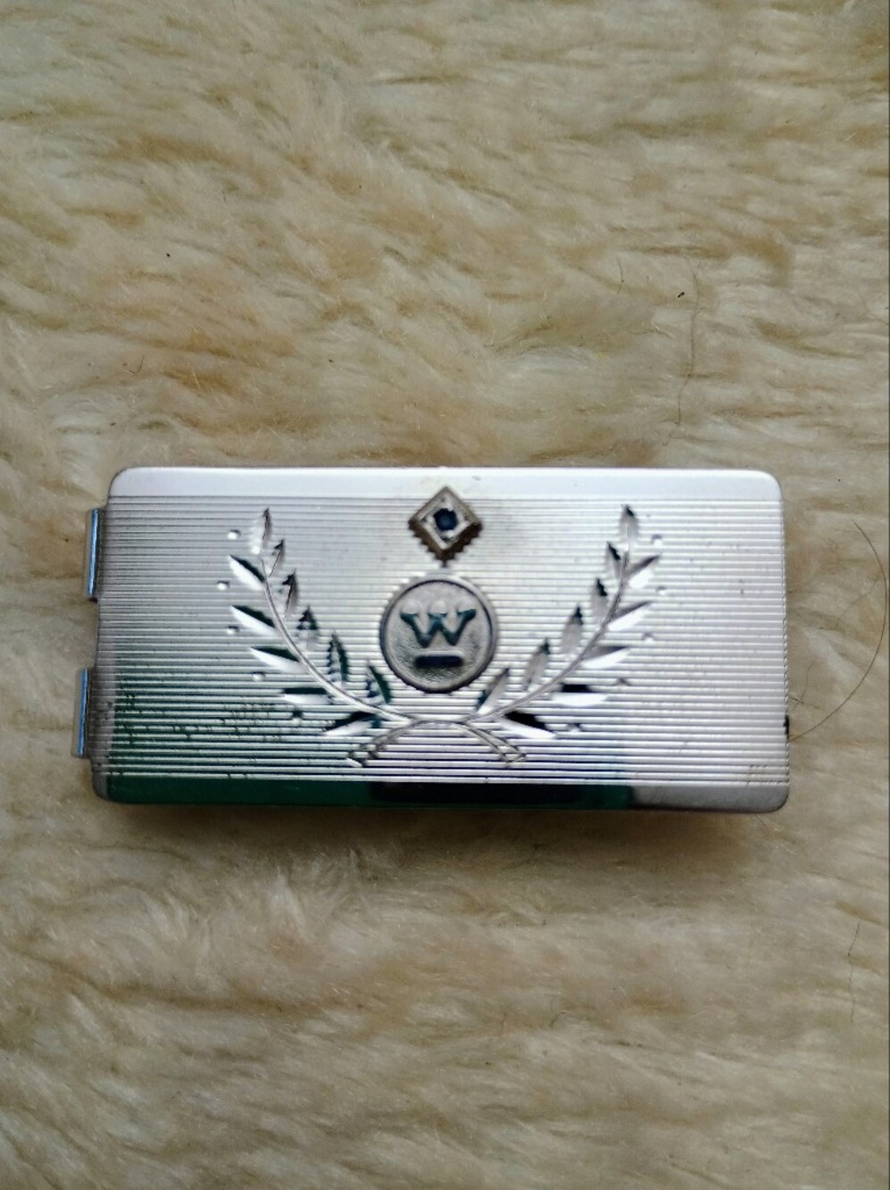 Vintage Westinghouse 35 Year Service Award Sterling Silver Money Clip
